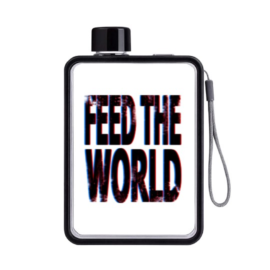 quot Feed The World quot Essential Flat Water Bottles