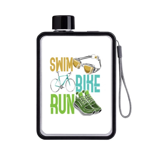Children Triathlet Swim Bike Run Triathlon Flat Water Bottles