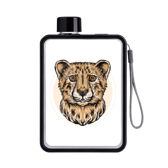 Pard Flat Water Bottles Kinder Leopard Jaguar Boys Girls