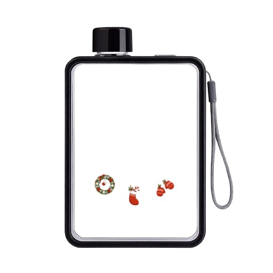 Winter dreamcatcher Christmas Sea turtle Flat Water Bottles