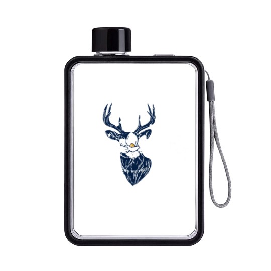 Mississippi Deer Hunting Buck Stag Hunter Flat Water Bottles