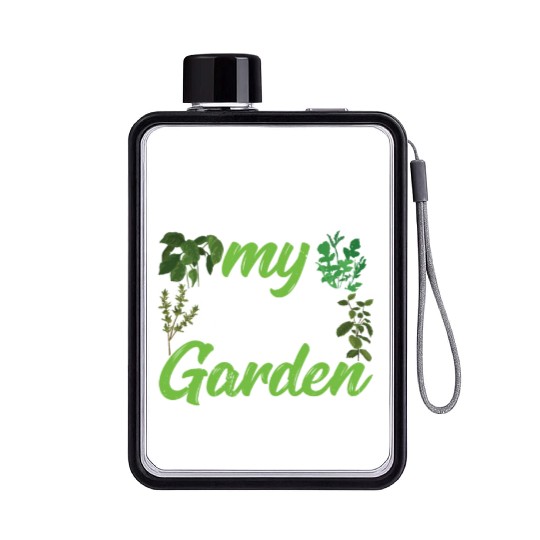 Check Out My Herb Garden Herbalist Herbs Gardening Flat Water Bottles