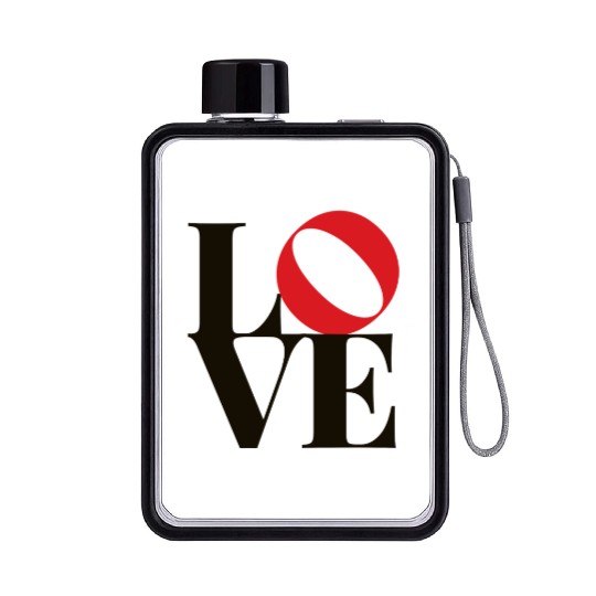 LOVE, LOVE, LOVE. Flat Water Bottles