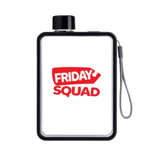 Black Friday Squad Challenge Accepted Flat Water Bottles