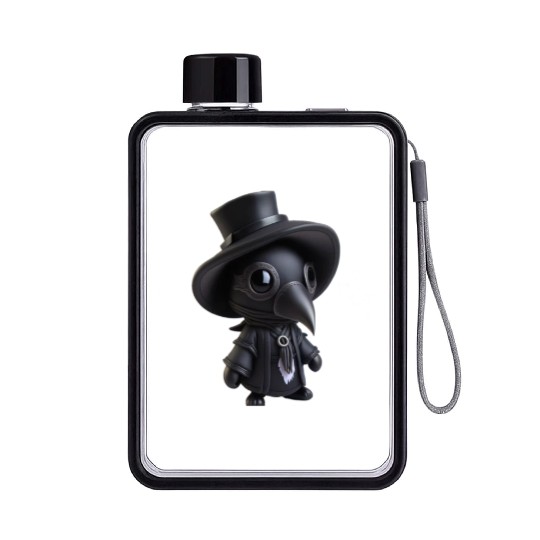 Plague Doctor Killer Flat Water Bottles
