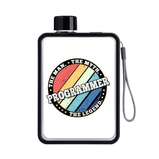 Programmer. The man. The myth. The legend. Flat Water Bottles