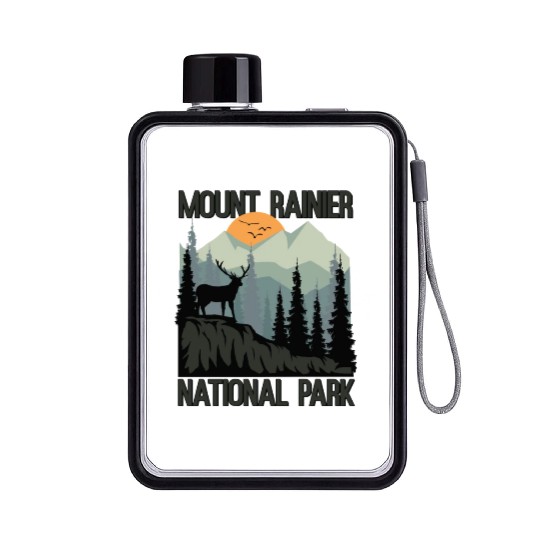 Mount Rainier National Park Mountains Deer Flat Water Bottles