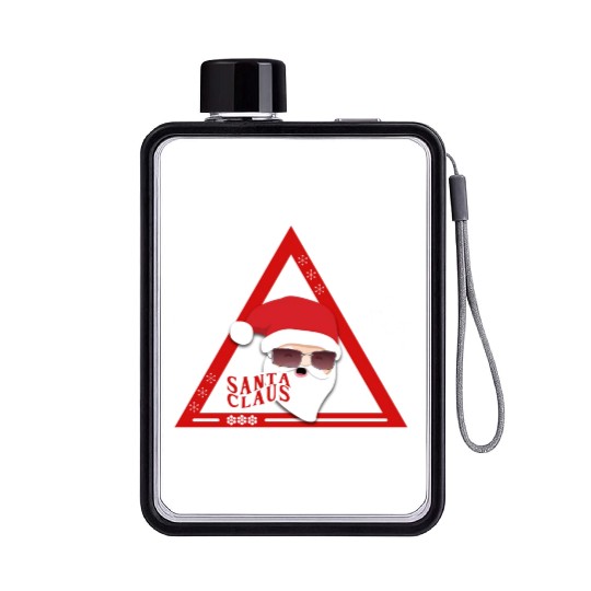 Triangl Santa Claus Flat Water Bottles