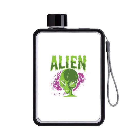 If You're An Alien Blink Twice Space Astronaut Flat Water Bottles