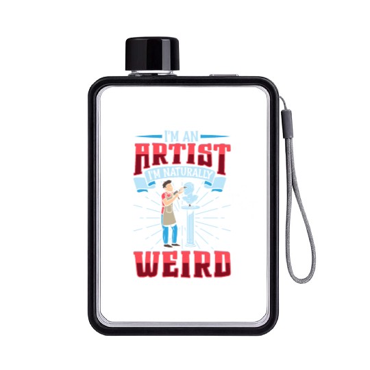 Artist Painting Painter Art Paint Art Teacher Flat Water Bottles