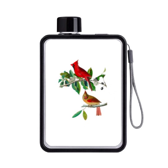 Cardinal Grosbeak from Birds of America Flat Water Bottles