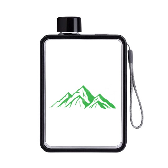 The Mountains Are Calling And I Must Go Flat Water Bottles