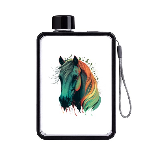 Beautiful Horse Flat Water Bottles