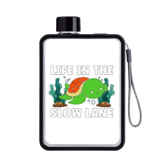 Marine Biology Life In The Slow Underwater Science Flat Water Bottles