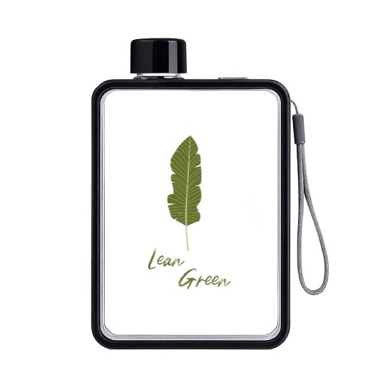 Lean Green - A Bent for a Green Lifestyle Flat Water Bottles
