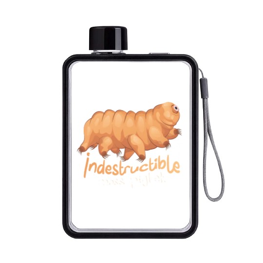 Indestructible Moss Piglet Science Tardigrade Flat Water Bottles
