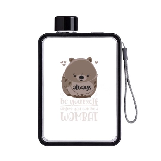 Combat Wombat For A Wombats Lover Flat Water Bottles