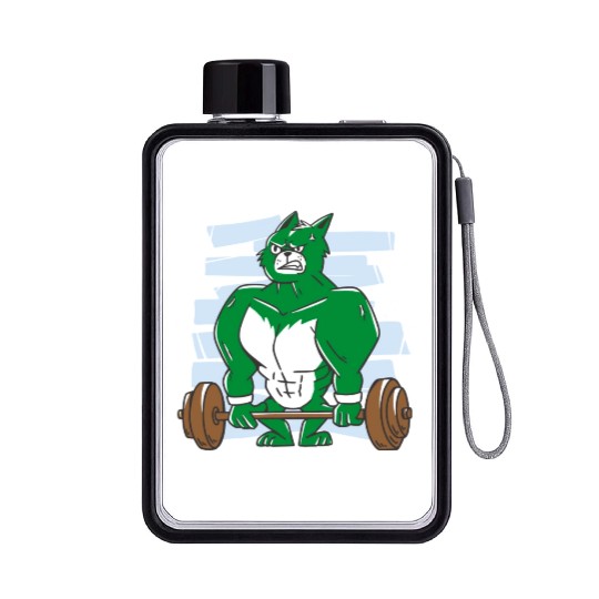 Pumping hulk. Gym Flat Water Bottles
