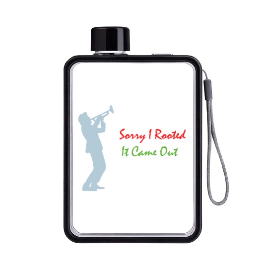 Funny Trumpet Sarcastic, Lover design for Musician Flat Water Bottles