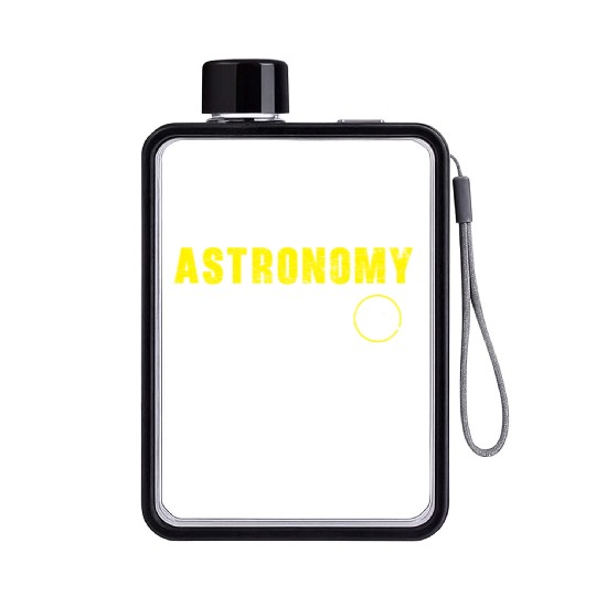 Astronomy Girl Astronomer Constellations Telescope Flat Water Bottles