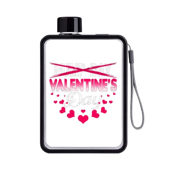 funny valentines day hump day Flat Water Bottles