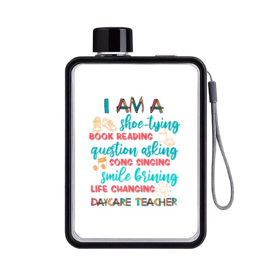 Childcare Kindergarten Preschool Daycare Teacher Flat Water Bottles
