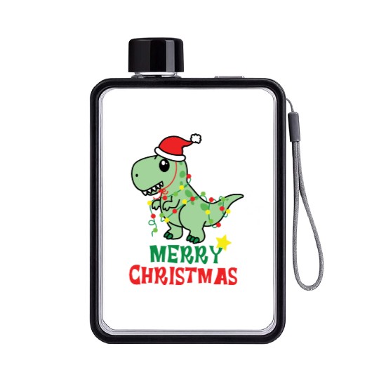 Minimalist Santa Claus Flat Water Bottles