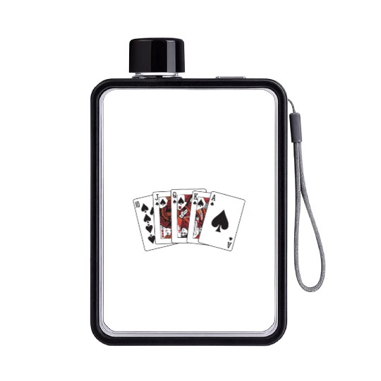 Poker Casino Poker Player Gambling Roulette Flat Water Bottles