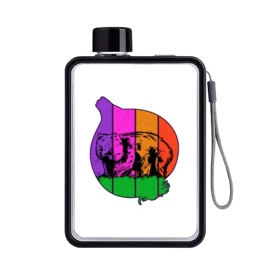 Wombat Onion - Wombat Onion Flat Water Bottles