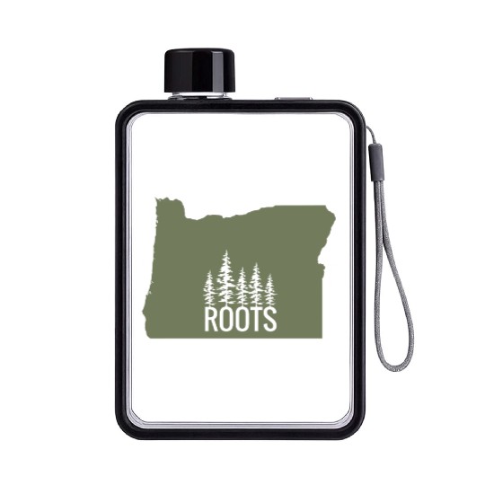 Oregon State Roots Green Flat Water Bottles