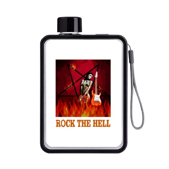 ROCK THE HELL Flat Water Bottles