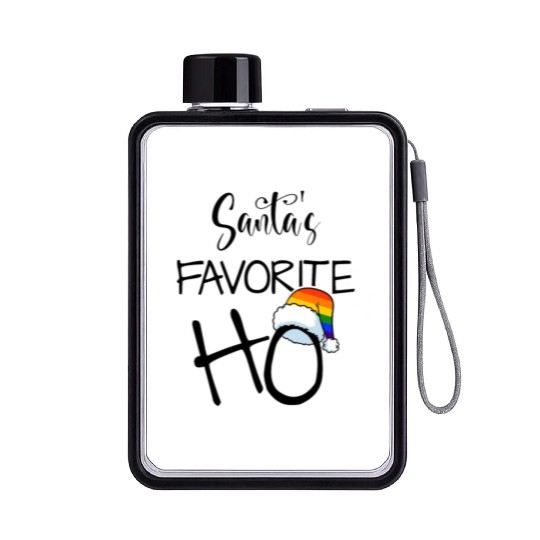 Santa's favorite Ho - Gay Pride LGBTQI Queer Flat Water Bottles