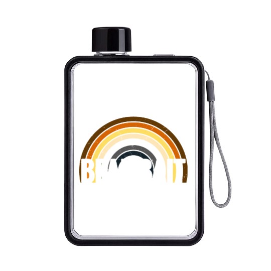 Gay Bear Bait Pride - Subgroup LGBTQ Community Flat Water Bottles