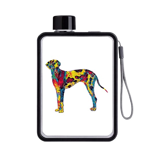 Big Dog Great Dane Flat Water Bottles