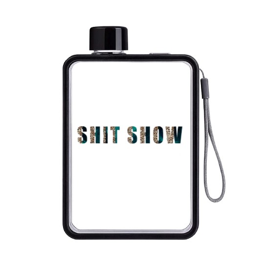 Shit Show Supervisor Funny Mom Boss Manager Flat Water Bottles