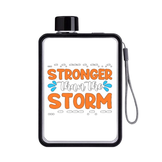 Ham Radio Stronger Than The Storm Radio Operator Flat Water Bottles