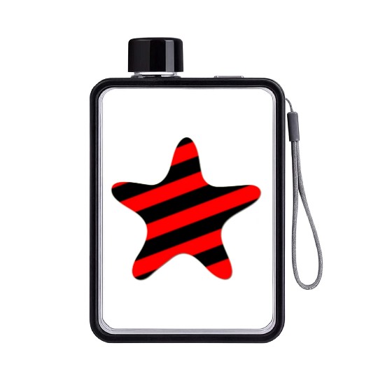 CUTE STARFISH NEON Flat Water Bottles