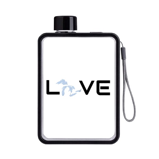 Distressed Love Great Lakes Flat Water Bottles
