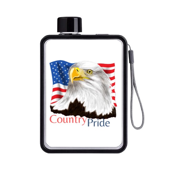 Eagle of America Flat Water Bottles