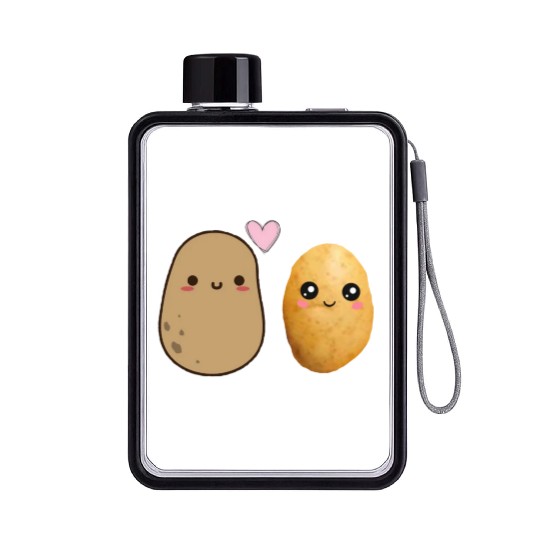 I love you potato Flat Water Bottles