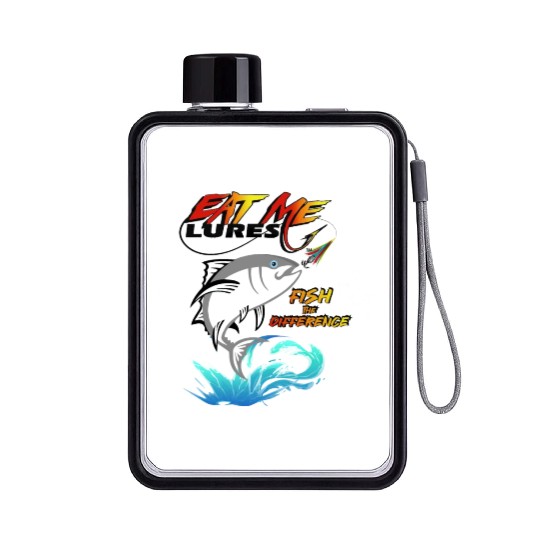 tuna fish Flat Water Bottles design