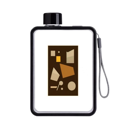 Chocolate Espresso Candy Bar Flat Water Bottles