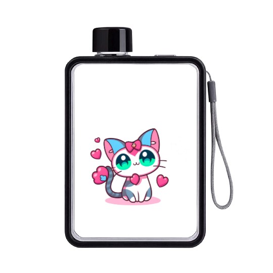 MILF Man I love Felines Funny Cats Flat Water Bottles