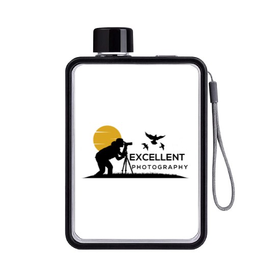Excellent photography Flat Water Bottles