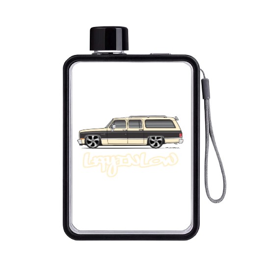 layinlow Santa Fe Tan Flat Water Bottles