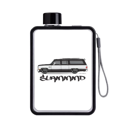 slammmd Midnight Black Flat Water Bottles