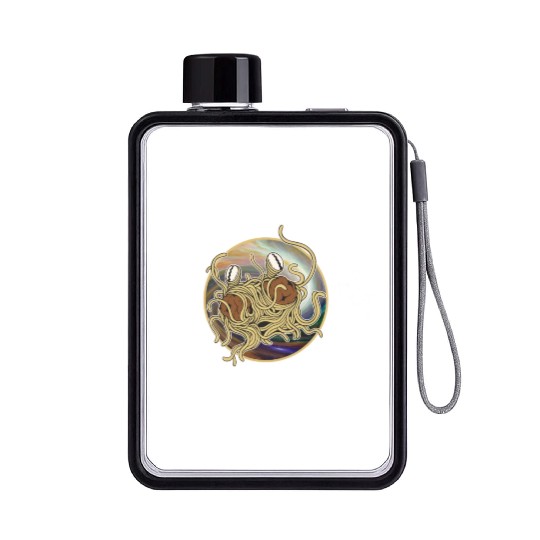 Atheist Atheism Flying Spaghetti Pastafarianism Flat Water Bottles
