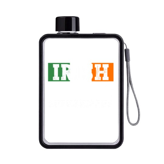 Irish Today Shenanigans Tomorrow - St Patricks Day Flat Water Bottles