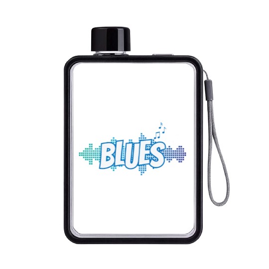 Blues Music Genre Trumpet Jazz Flat Water Bottles