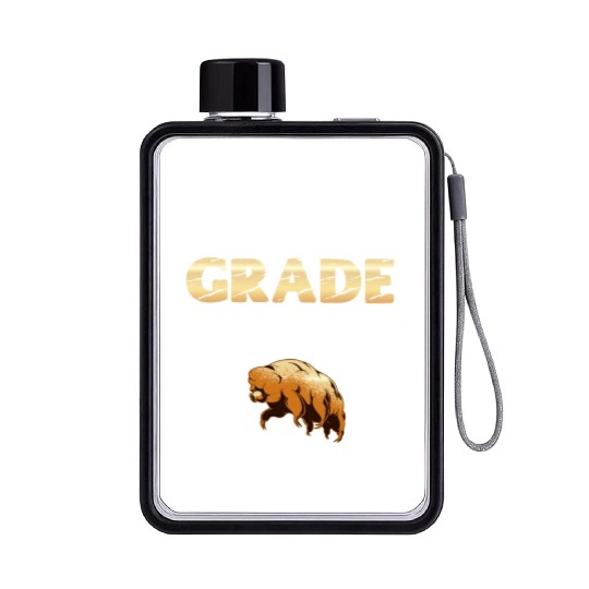 Tardigrade Squad Moss Piglet Science Lover Flat Water Bottles